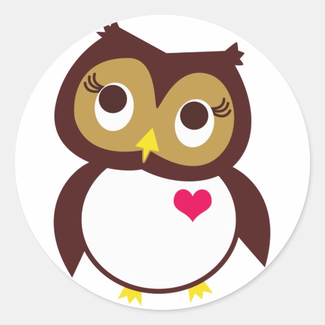 Sticker Rond Qui t'aime (Devant)