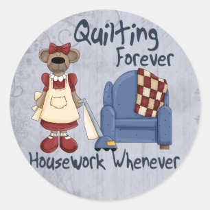 Sticker Rond Quilter pour toujours