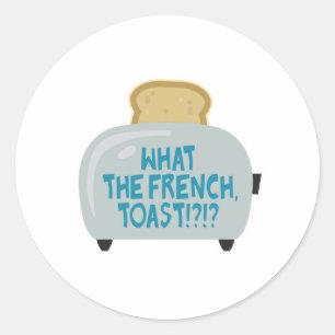 Sticker Rond quoi le pain perdu