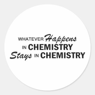 Sticker Rond Quoi qu'il arrive - Chimie