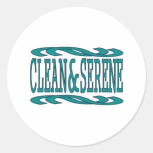 Sticker Rond Quote de récupération Inspirationnelle propre et s