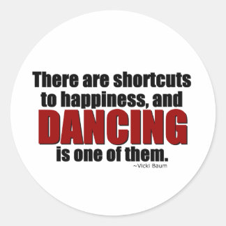 Sticker Rond Raccourci vers le bonheur