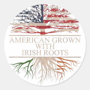 Sticker Rond racines irlandaises