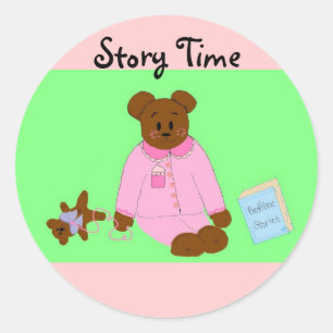 Sticker Rond Raconte-Moi Une Histoire