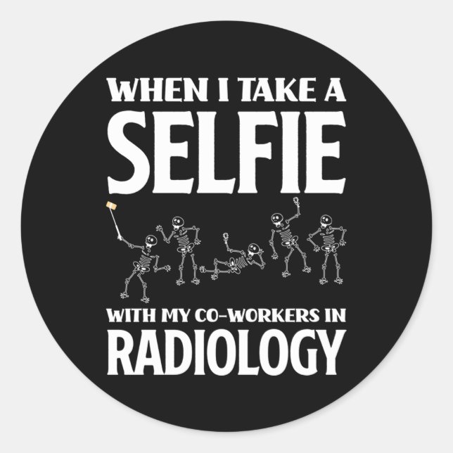 Sticker Rond Rad Tech Xray Technicien en radiologie (Devant)