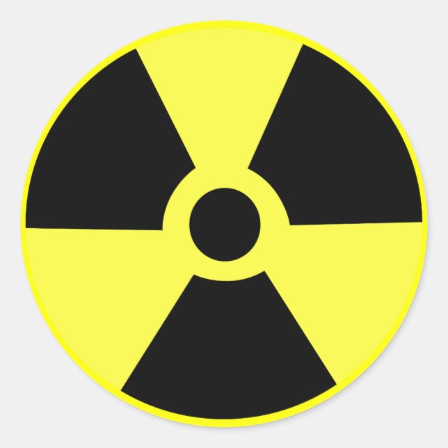 Sticker Rond Radioactif (Devant)