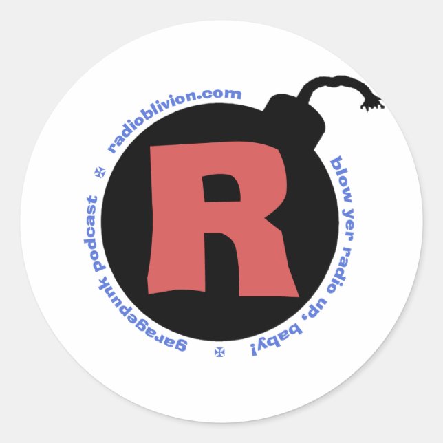 Sticker Rond RadiOblivion R (Devant)