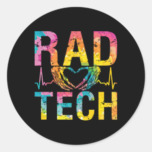 Sticker Rond Radiologie Tech Rad Tech Technologue en médecine X