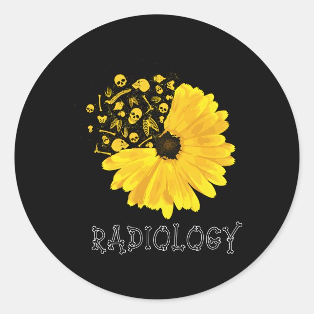 Sticker Rond Radiologue Radiographe radiologique Radiographe ra (Devant)