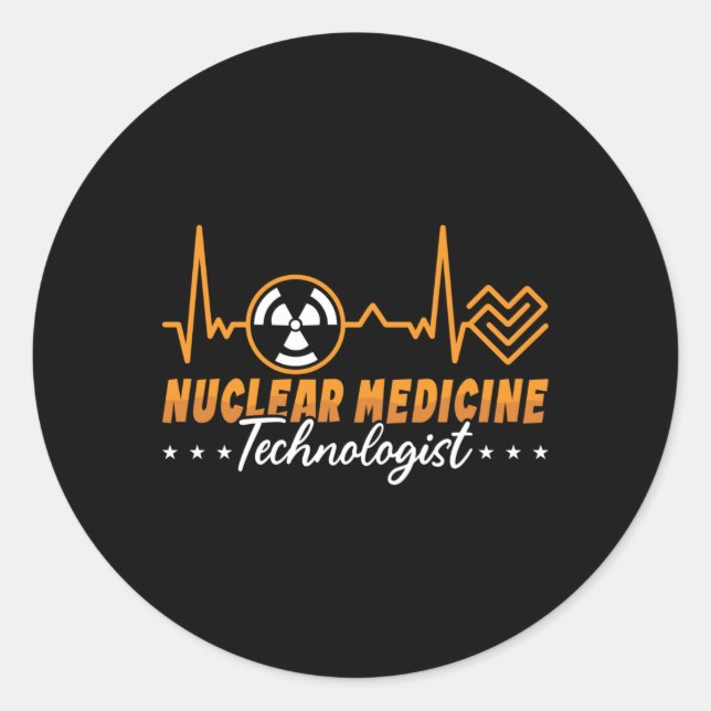 Sticker Rond Radiology Tech Nuclear Medicine Technologist Xray (Devant)