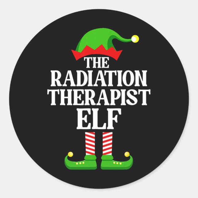 Sticker Rond Radiothérapeute Elf Family Matching Group Chri (Devant)