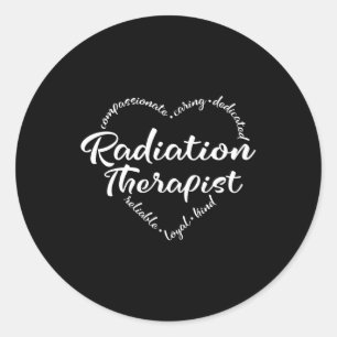 Sticker Rond Radiothérapie, radioncologie