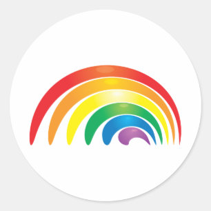 Sticker Rond Rainbo