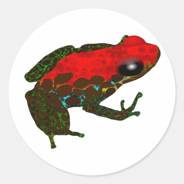 Sticker Rond Rainforest Dart Frog (Devant)