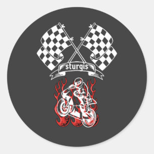 STICKER ROND RALLYE MOTOCYCLISTE DE STURGIS 2025 RALLYE MOTOCYC