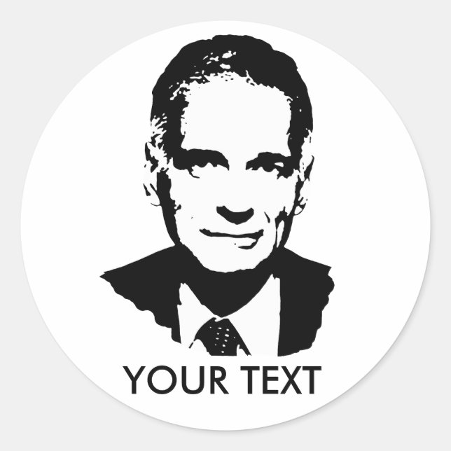 Sticker Rond Ralph Nader (Devant)