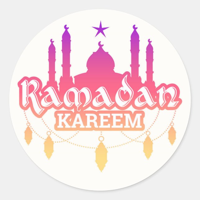 Sticker Rond Ramadan (Devant)