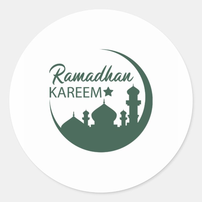 Sticker Rond Ramadan Kareem (Devant)