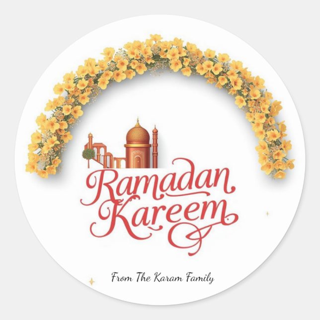 Sticker Rond Ramadan Kareem holiday  (Devant)