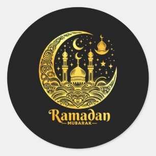 Sticker Rond Ramadan Kareem Joyeux jeûne Ramadan Moubarak Islam