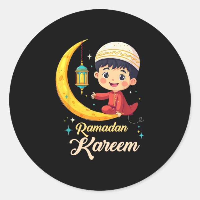 Sticker Rond Ramadan Karim (Devant)