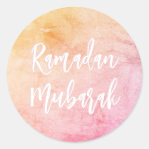 Sticker Rond Ramadan Moubarak Assez Élégant