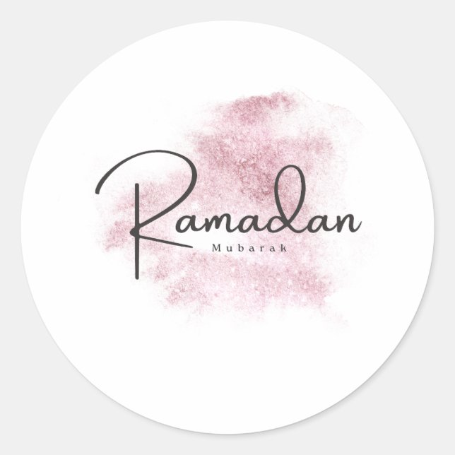 Sticker Rond Ramadan Mubarak karem (Devant)