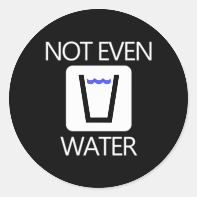 Sticker Rond Ramadan Pour Pas Même D'Eau (Devant)