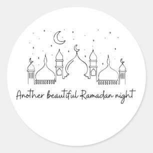 STICKER ROND RAMADAN RAMADAN KAREEM RAMADAN MUBARAK