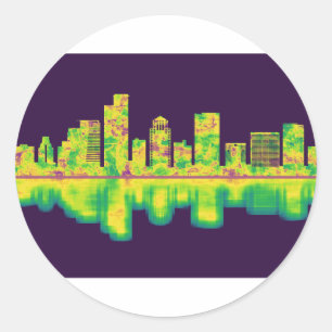 Sticker Rond Ramat Gan Israel Skyline