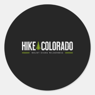 Sticker Rond Randonnée dans le désert du Colorado Co Mount Evan