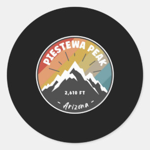 Sticker Rond Randonnée Piestewa Peak Arizona