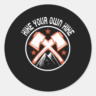 Sticker Rond Randonnée - Randonner Votre Propre Randonnée