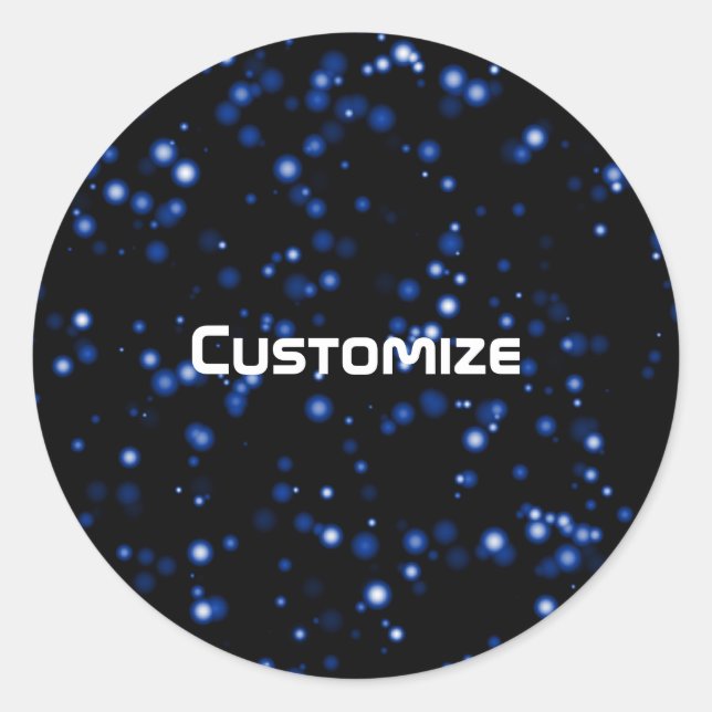 Sticker Rond Randonnée spatiale - Modèle (Devant)