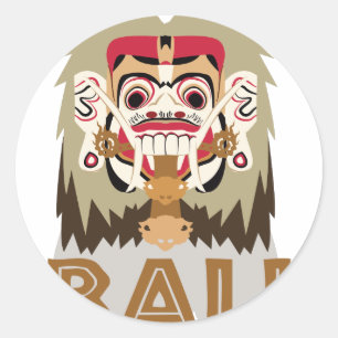 Sticker Rond Rangda Bali