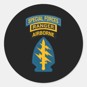 Sticker Rond Ranger des forces spéciales américaines 20