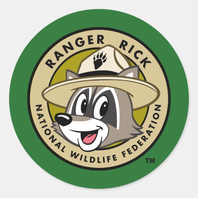 Sticker Rond Ranger Rick | Logo Ranger Rick (Devant)
