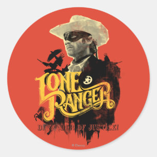 Sticker Rond Ranger Solitaire - Défenseur de la Justice ! 2