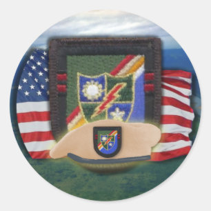Sticker Rond rangers aéroportés fort benning vétérinaires scrap