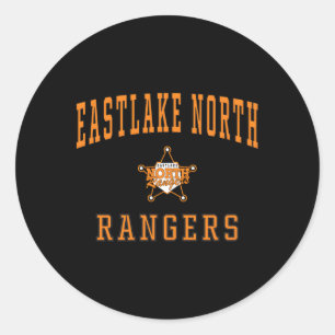 Sticker Rond Rangers de l'école secondaire Eastlake North C1