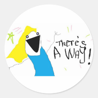 Sticker Rond Rappels quotidiens, Encouragement, Gagner, Vous Po