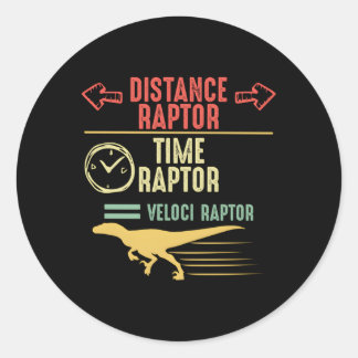 Sticker Rond Rapteur de distance au fil du temps Raptor égale V