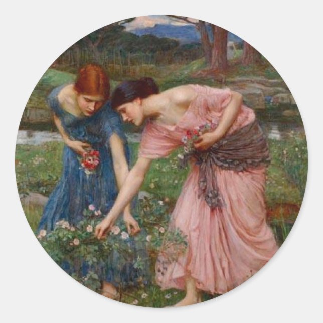 Sticker Rond Rassembler Rosebuds (Devant)