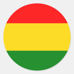Sticker Rond Rasta