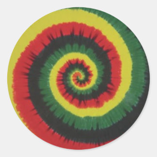 Sticker Rond Rasta