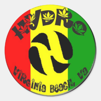 Sticker Rond Rasta Hydro