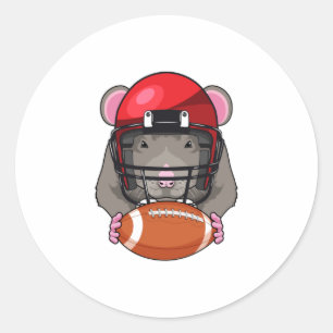 Sticker Rond Rat au football