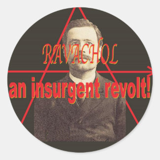 Sticker Rond Ravachol-Portrait