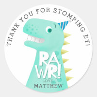 RAWR Dinosaur Anniversaire Merci de fête Favoriser