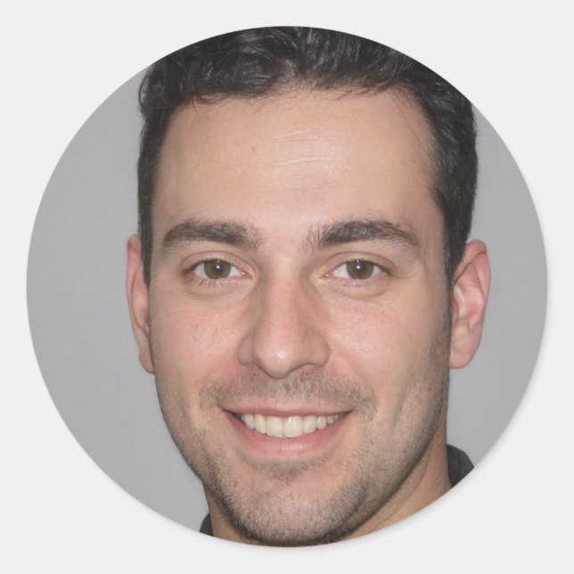 Sticker Rond Rayonner l'amour (Devant)